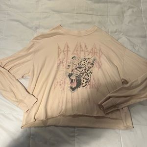 Def Leppard Daydreamer Cropped Longsleeve